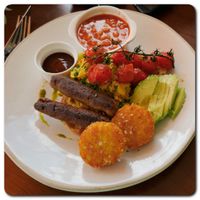 Amazing Big Breakfast. Best vegan egg ive ever had.  at Barleys in Hull