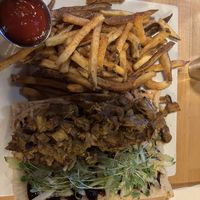 Jerk jackfruit banh mi. Spicy! Good    at The Underground in Carbondale