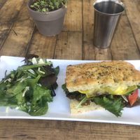 Eggplant sandwich   at The Blue Owl in Santa Barbara