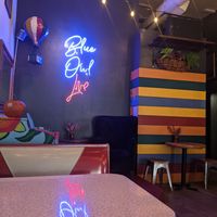 Great spot to eat and hear live music at The Blue Owl in Santa Barbara
