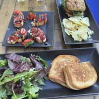 Crostini and sandwiches   at The Blue Owl in Santa Barbara