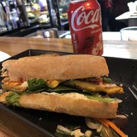 Vegan banh mi  at The Blue Owl in Santa Barbara