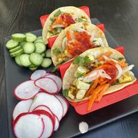 Tacos were my fave   at The Blue Owl in Santa Barbara