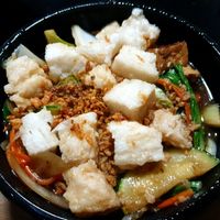 Crispy rice noodle - this was weird & oily at nem in Kennington