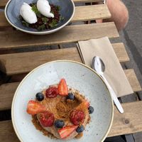 Chocolate mousse and citrus sorbet  at Chutnej in Prague
