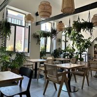 Inside with plaats   at Chutnej in Prague