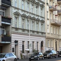 Outside of restaurant  at Chutnej in Prague