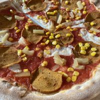 Hawaiian pizza   at Chutnej in Prague