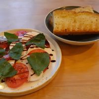 Mozerella-like starter at Chutnej in Prague