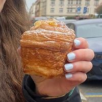 Had such a gooey centre filled with yumminess at Chutnej in Prague