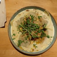 Main course: Fresh pasta stuffed with forest mushrooms at Chutnej in Prague