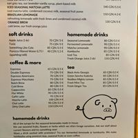 Menu page at Chutnej at Chutnej in Prague