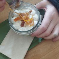 Blood orange cake at Chutnej in Prague