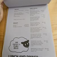 Menu at Chutnej in Prague