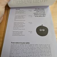 Menu at Chutnej in Prague