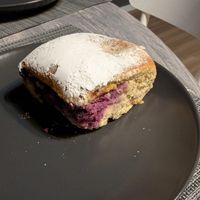 Fluff cake with plum at Chutnej in Prague