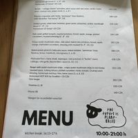 Menu- April 2025  at Chutnej in Prague