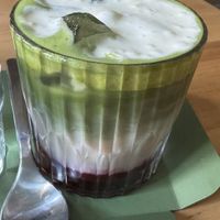 Matcha Blueberry Cloud  at Chutnej in Prague