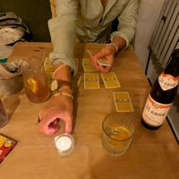 They had selection of tabletop games to play  as well at Chutnej in Prague