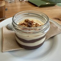 Chocolate and hazelnut mousse  at Chutnej in Prague