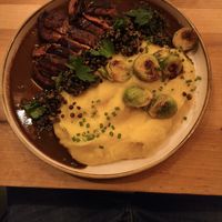 Mushroom steak at Chutnej in Prague