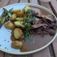 Lion's mane steak at Chutnej in Prague