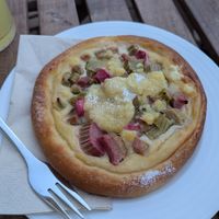 Rhubarb kolache at Chutnej in Prague