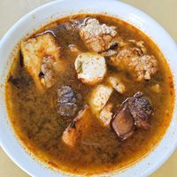 Yong Tau Foo in prawn soup at Yee Yi 如意斋素食 in Ipoh