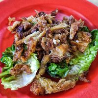 Vegan fried Bean curd at Yee Yi 如意斋素食 in Ipoh
