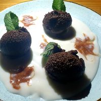 Nut-based chocolate mousse🤩😻 at Moriah in Haifa