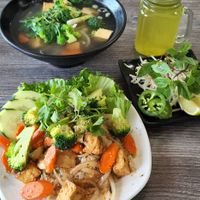 Tofu fried ride and pho at Mrs 7 Pho in Wildomar