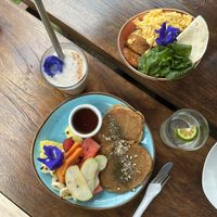 Super lecker. Rein vegetarisches Café. Pancakes vegan    at AmaSer in Puerto Viejo De Talamanca
