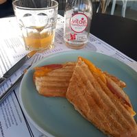 Planchado de 'bacon' y 'queso'. Delicioso! at Kokobol in Igualada