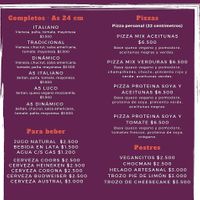 Menu accurate as of 12 April 2022. at El Vegan in Santiago