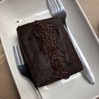 Vegancitos (chocolate coated jam and cream sponge cake)  at El Vegan in Santiago