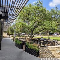 Outdoor seating can be reserved on Open Table. at JOI Asian Bistro in Austin
