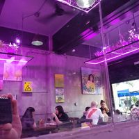 Goth ambience at Fuente Rica Rica in Santiago