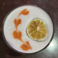 Pisco sour   at Fuente Rica Rica in Santiago