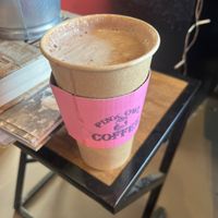 Hot chocolate  at Pink Owl Coffee in Petaluma