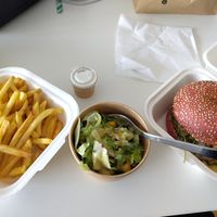 truffle burger menu (take away) at Reed in Luxembourg City