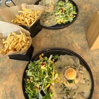 Vegan chicken and mushroom pie at Reed in Luxembourg City