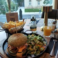 Banh Mi Menu with orange Juice at Reed in Luxembourg City