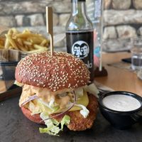Crispy burger  at Reed in Luxembourg City