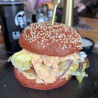 Crispy burger  at Reed in Luxembourg City