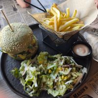 Truffle burger menu at Reed in Luxembourg City