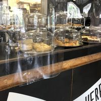 several of the cakes were vegan  at The Cycle Hub in Newcastle Upon Tyne