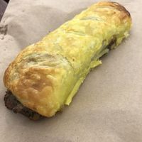 vegan sausage roll 😋 at The Cycle Hub in Newcastle Upon Tyne