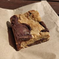 Chocolate peanut butter cookie dough blondie at The Cycle Hub in Newcastle Upon Tyne