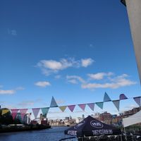 View of the bridges over the River Tyne at The Cycle Hub in Newcastle Upon Tyne