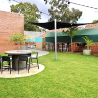 Spacious outdoor area at Laika Coffee in Lathlain
